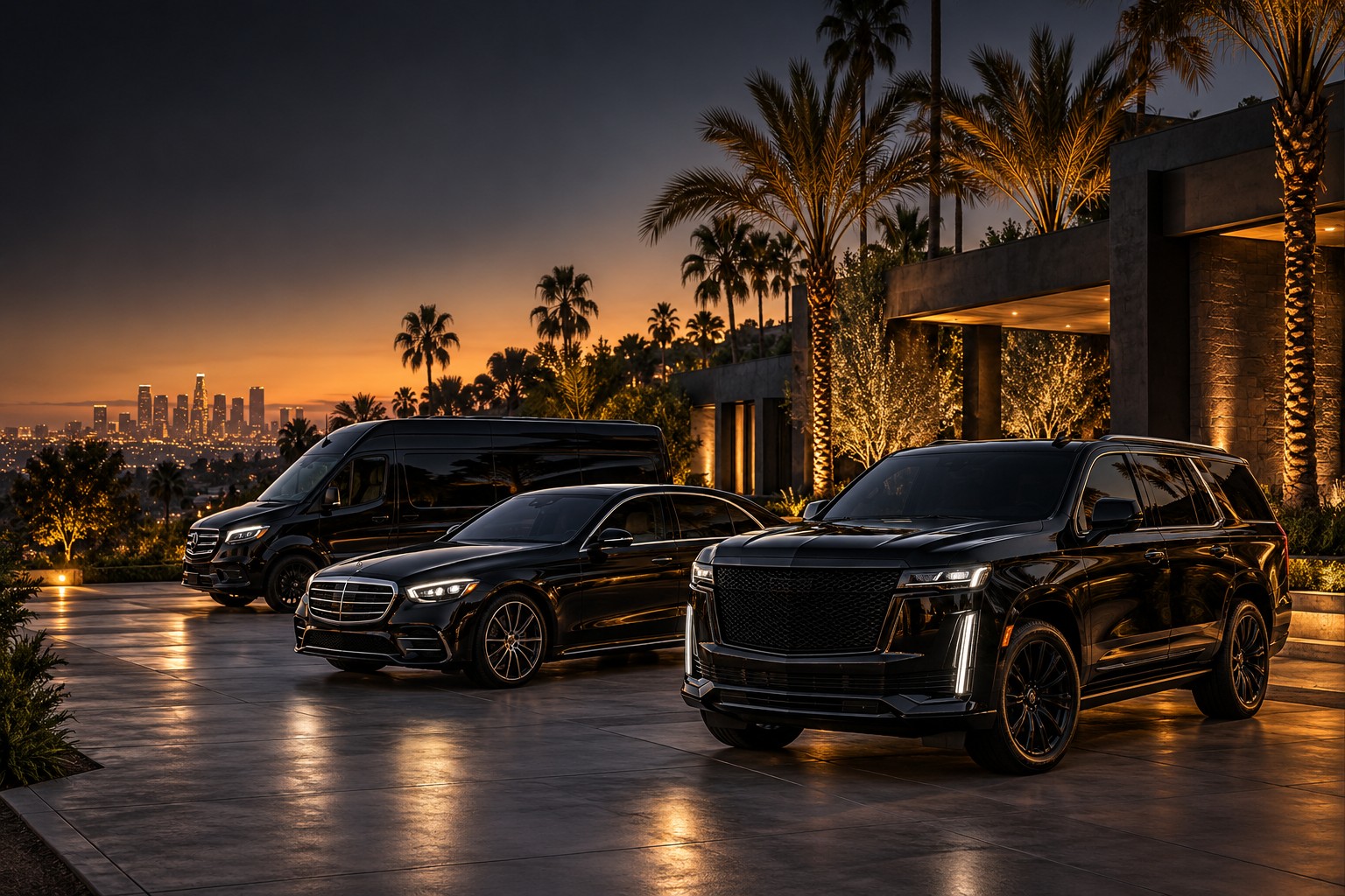 Illustrative Black SUV chauffeur vehicle